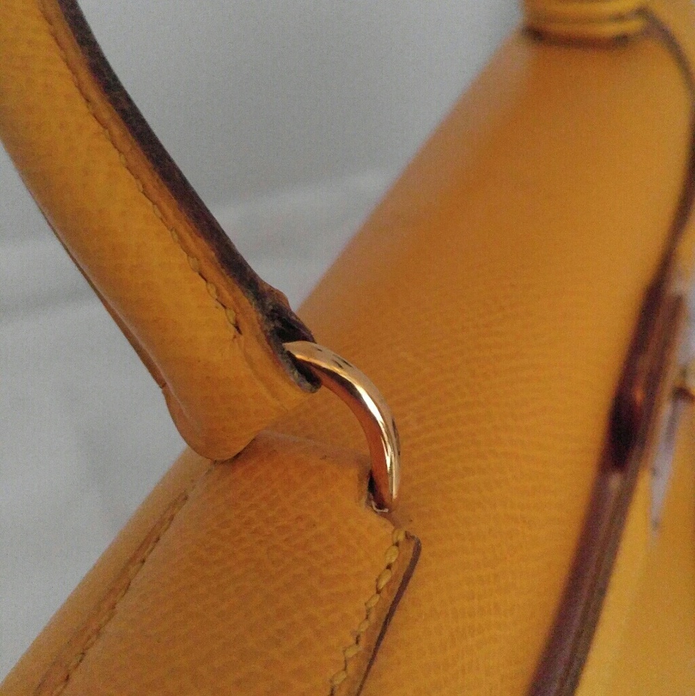 🔗SOLD🔗Hermès Kelly Bag- Jaune Courchevel, GHW - Picture 4 of 8